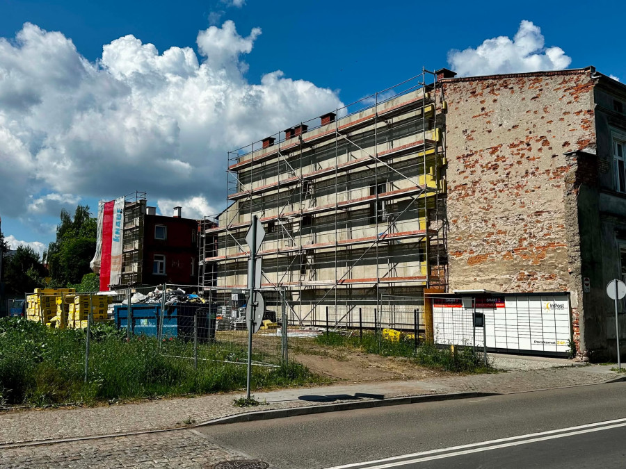 Trwa termomodernizacja kamienicy 3 Maja 24. Fot. DD.